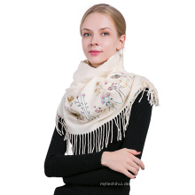 2017 Winter neue stil großhandel 25% viskose, 75% polyester gedruckt floral pashmina schal schal